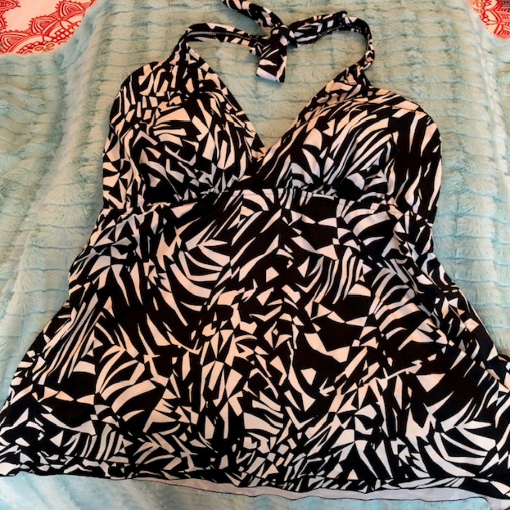 INC Tankini Halter Bathing Suit Top